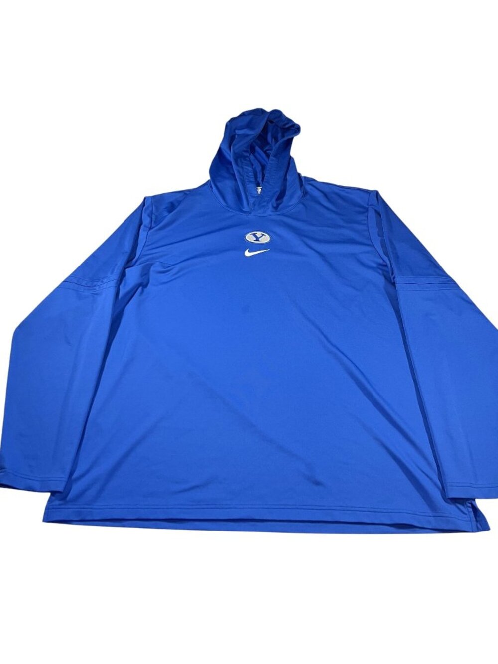 Nike Dri-Fit Mens Blue Yale University Lightweight Hoodie Center Swoosh Size 2XL